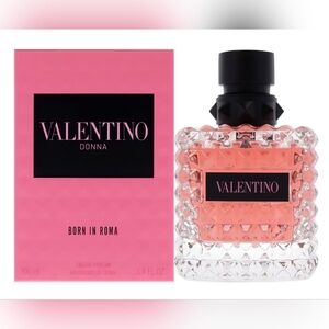 NWT Valentino Donna Born in Roma Authentic Pink Black In Box Sealed Luxury 3.4oz